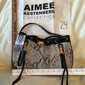 Brand new Aimee Kestenberg Mini Pebble Leather Drawstring Purse (Sasha)